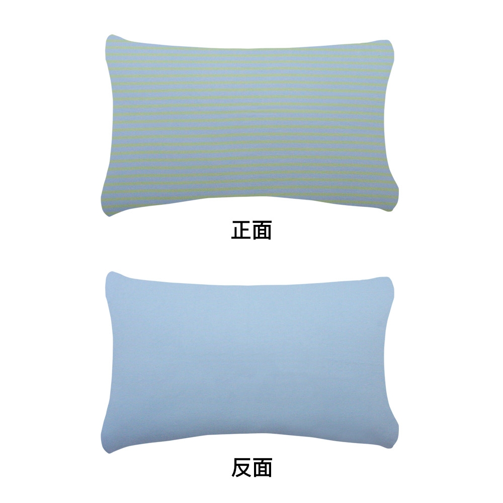 條紋拼接信封式枕套1入-天空藍產品圖