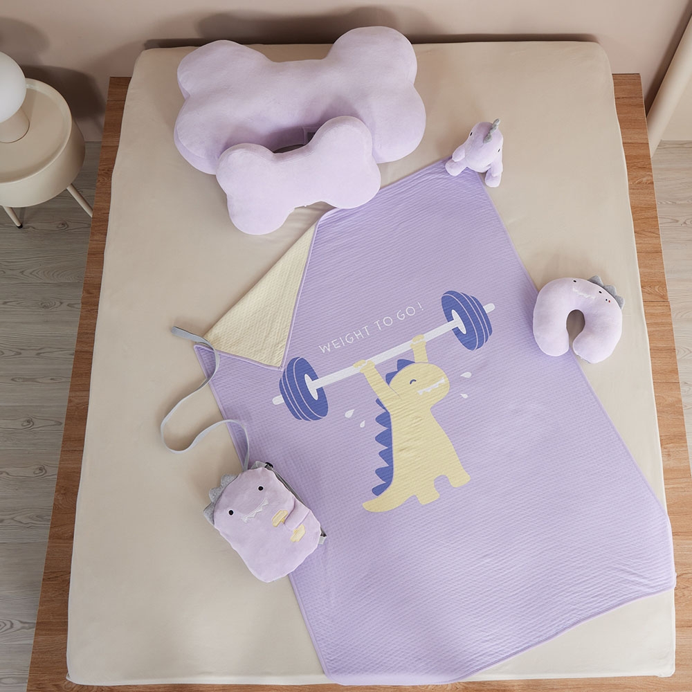 恐龍兒童頸枕-薰衣草紫產品圖